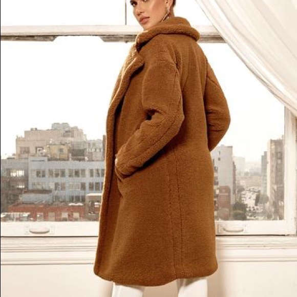 Abyss By Abby Brown Teddy Coat - Picture 2 of 2